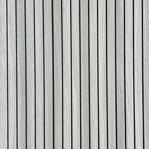 Panel de PVC Ranurado Modelo Ceniza con fondo Negro B-224