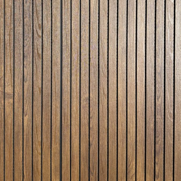 Panel de PVC Ranurado Modelo Coyan con fondo Negro 118-47
